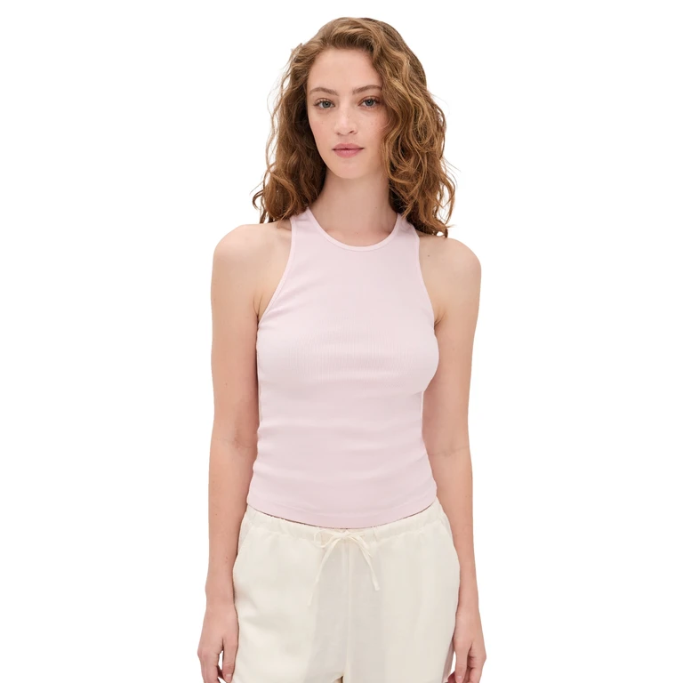 Enza Costa Cotton Rib Boy Tank Cherry Blossom XS