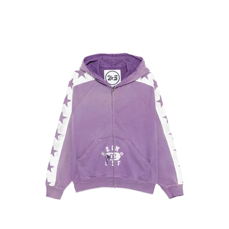 Secnd Slf Star-print Zip-up Hoodie (ALSTHD)