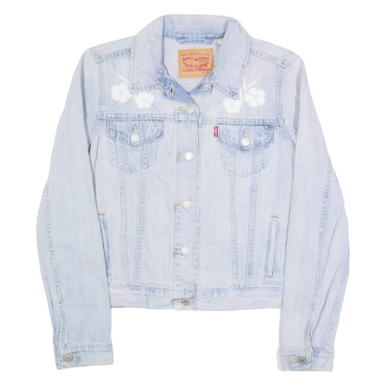 LEVI'S Womens Denim Jacket Purple M