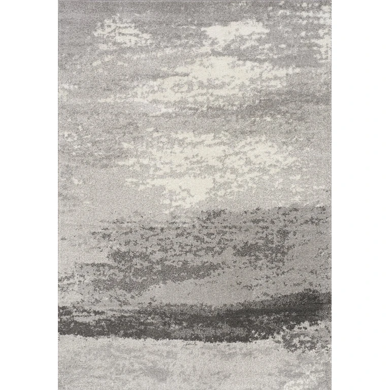 Focus 8 x 11 Gray Fog Area Rug