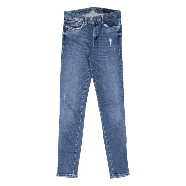 ALL SAINTS Womens Jeans Blue Slim Skinny Stone Wash W28 L28