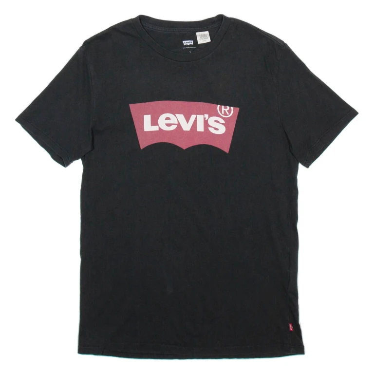 LEVI'S Mens T-Shirt Black S (JJ1-221024-5572)