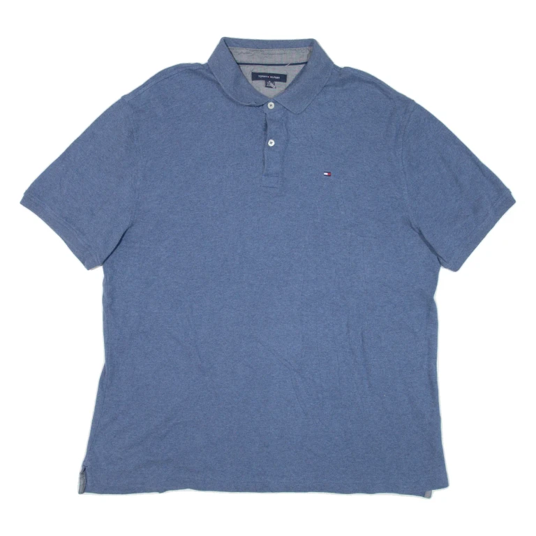 TOMMY HILFIGER Mens Polo Shirt Blue XL