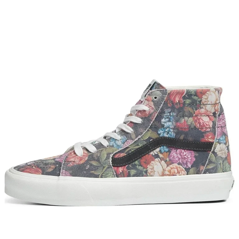 [vn0a7q621xm] Mens Vans Moody Floral Sk-hi Tapered 'greywhite' - Floral