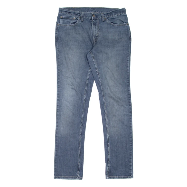 LEVI'S 511 Jeans Mens Blue Slim Straight Stone Wash W32 L32