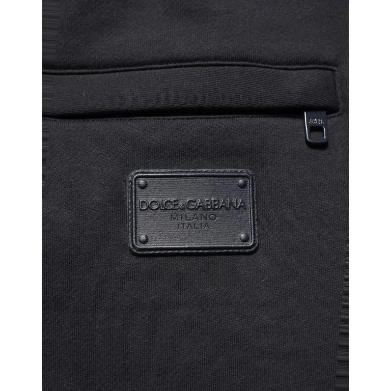 Dolce & Gabbana Black Drawstring Viscose Jogger Men Sweatpants Pants - Men