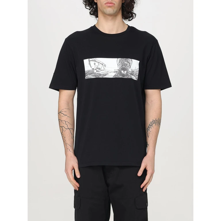C. P. COMPANY T-Shirt Men color Black (18CMTS319A005431G999)