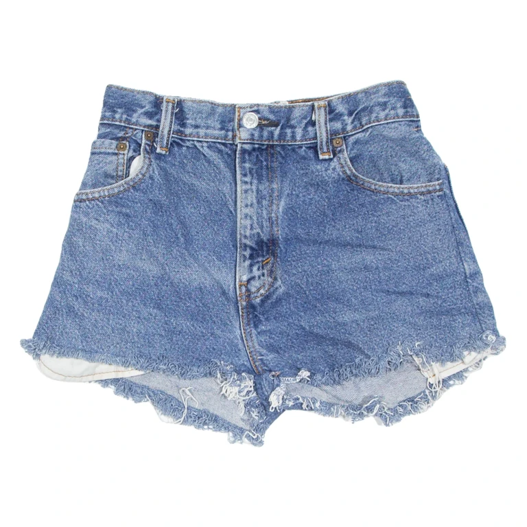 LEVI'S 517 Womens Denim Shorts Blue Relaxed XXS W24