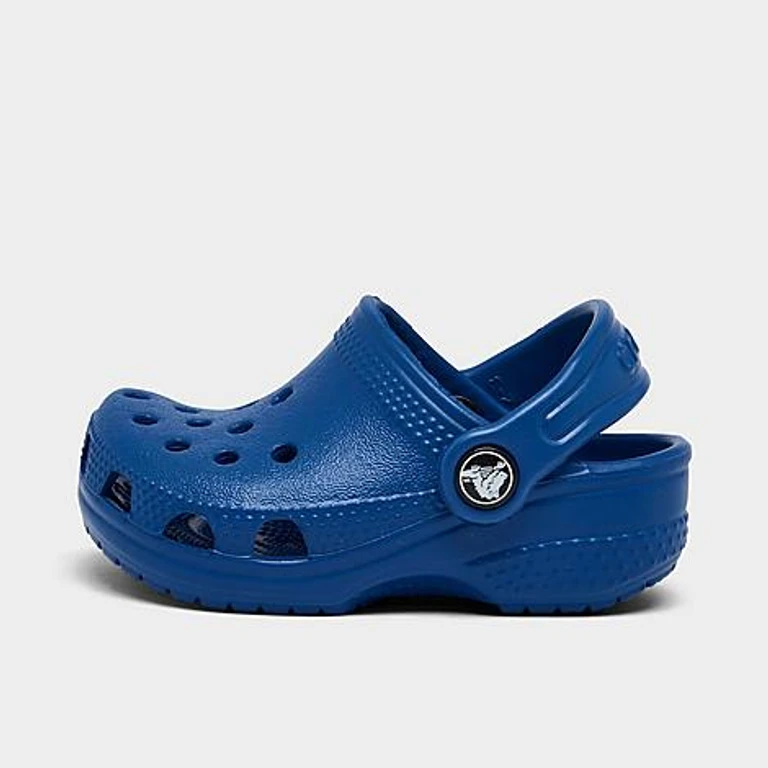 Infant Littles Crib Classic Clogs in Blue Bolt Size: 2/3