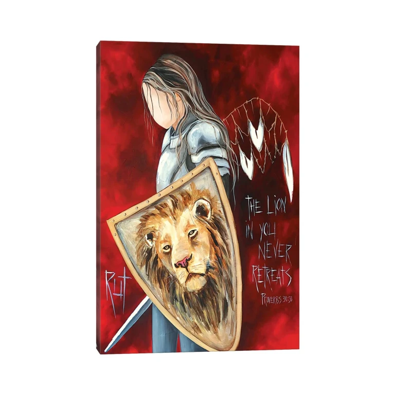 The Lion In You by Ruth's Angels - Canvas Gallery Wrap