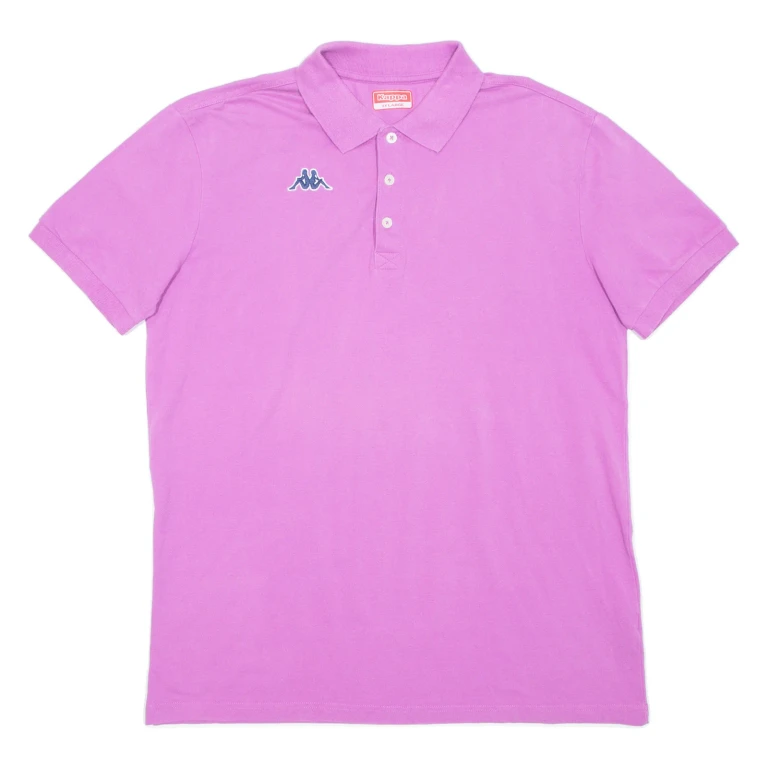 KAPPA Mens Polo Shirt Purple 2XL