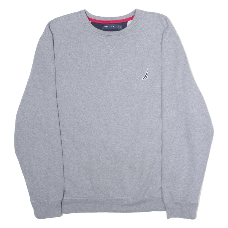NAUTICA Mens Sweatshirt Grey Crew Neck XL