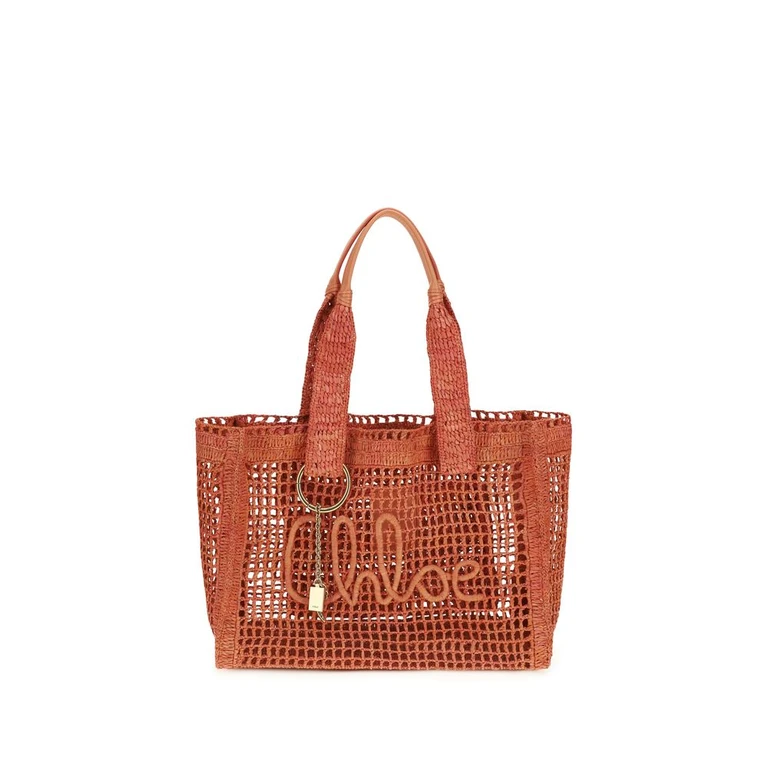 Chloé Multicolor Raffia Shoulder Bag - Women