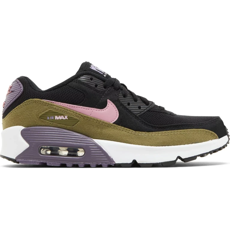 Grade School Air Max 90 'Black Canyon Purple Gs' Sneakers