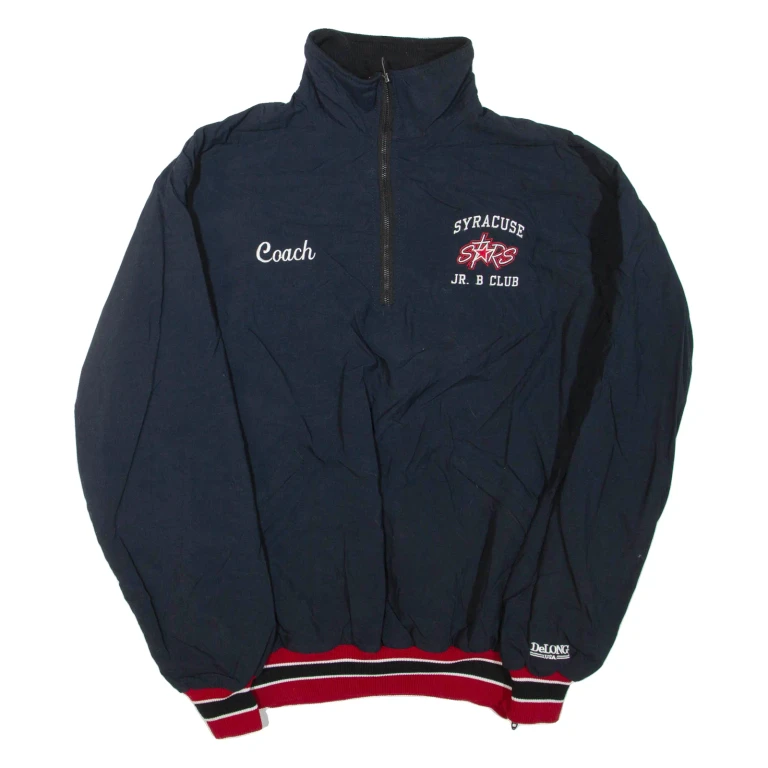 DELONG Syracuse Mens Track Jacket Black USA XL