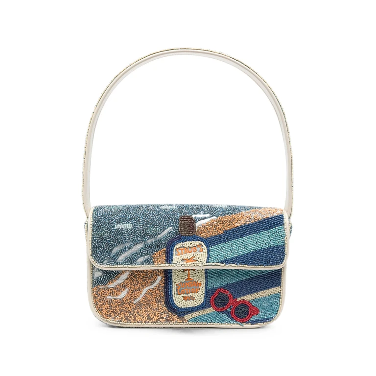 Bead-embellished Tommy Shoulder Bag