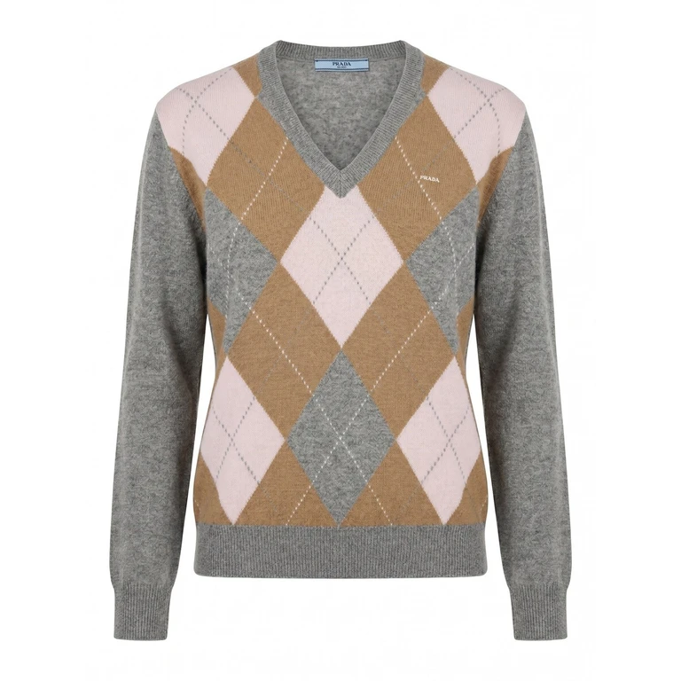 Cashmere Argyle Sweater