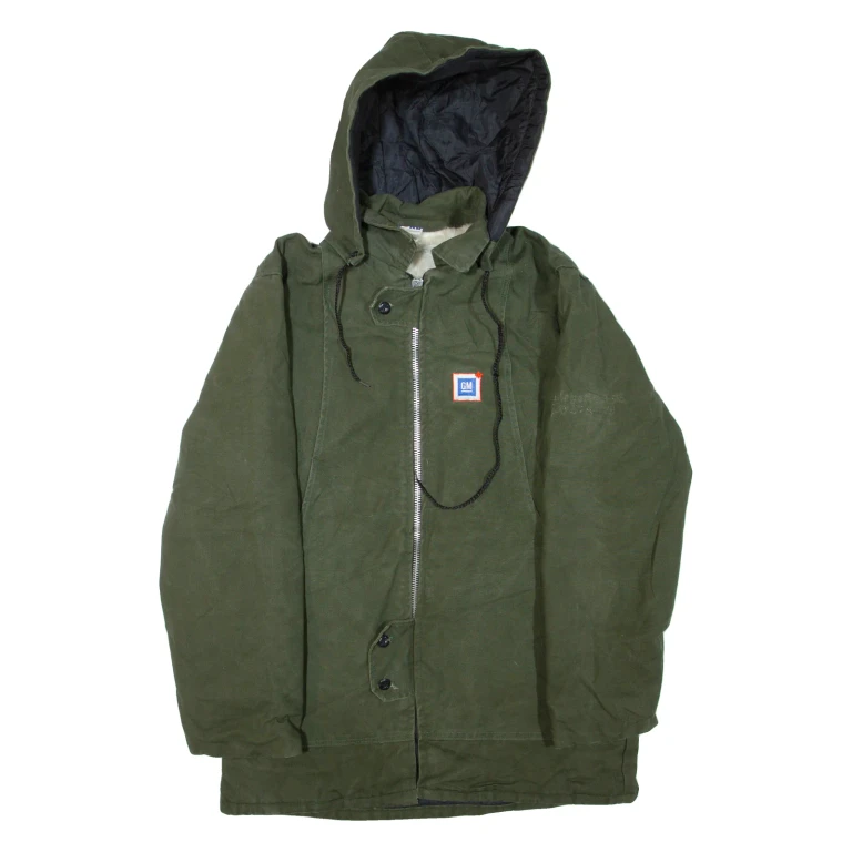 GM Mens Jacket Green Hooded L
