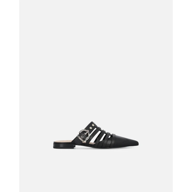 Pinko - Mules pointues à brides en cuir nappa - 37