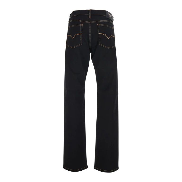 VERSACE Mid-Rise Slim Fit Five-Pocket Stretch-Cotton Denim Jeans (10243631A186261D040)