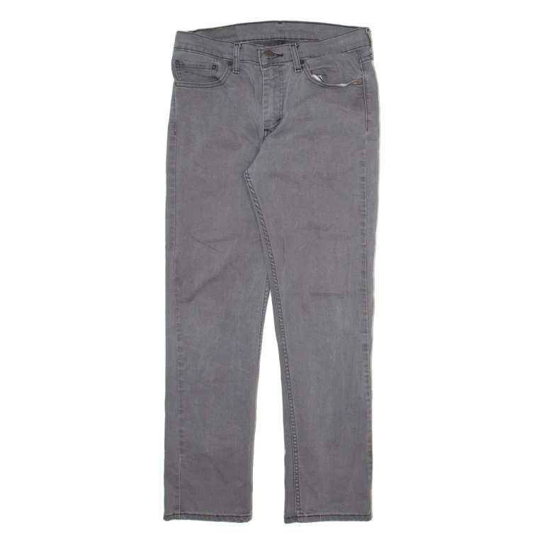 LEVI'S 511 Jeans Mens Grey Slim Straight Stone Wash W32 L28