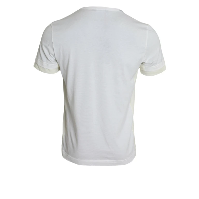White Cotton Pocket Short Sleeves T-Shirt - Men