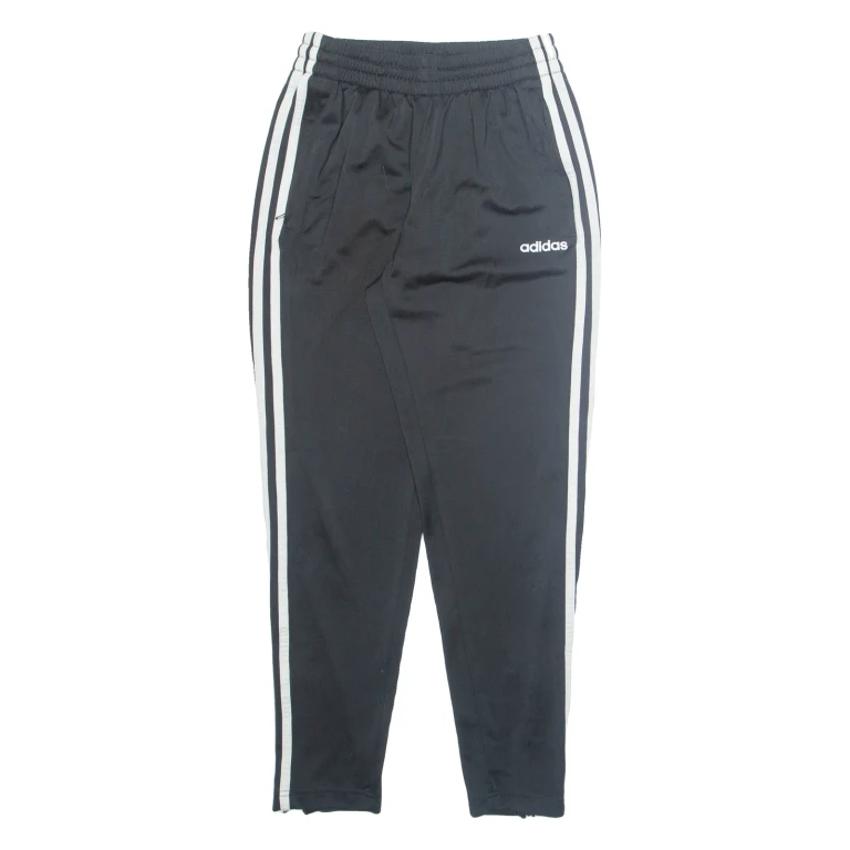 ADIDAS Mens Joggers Black Tapered XS W24 L26