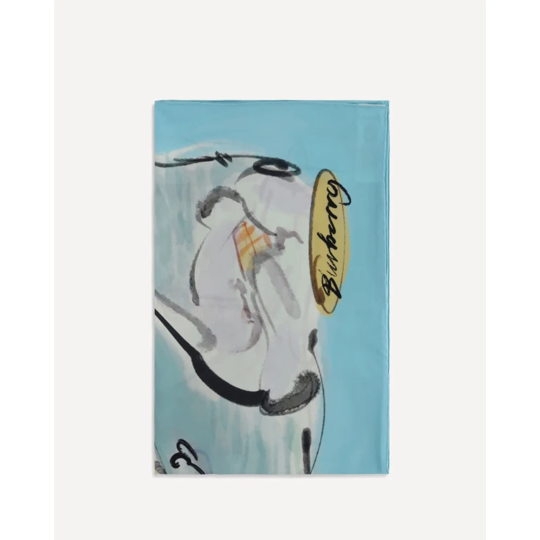 Swan lake silk Scarf Female UNI