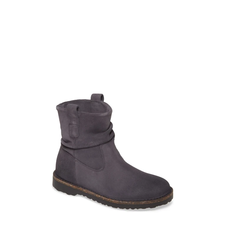 Unisex Luton Suede Leather Graphite Hydrophobic