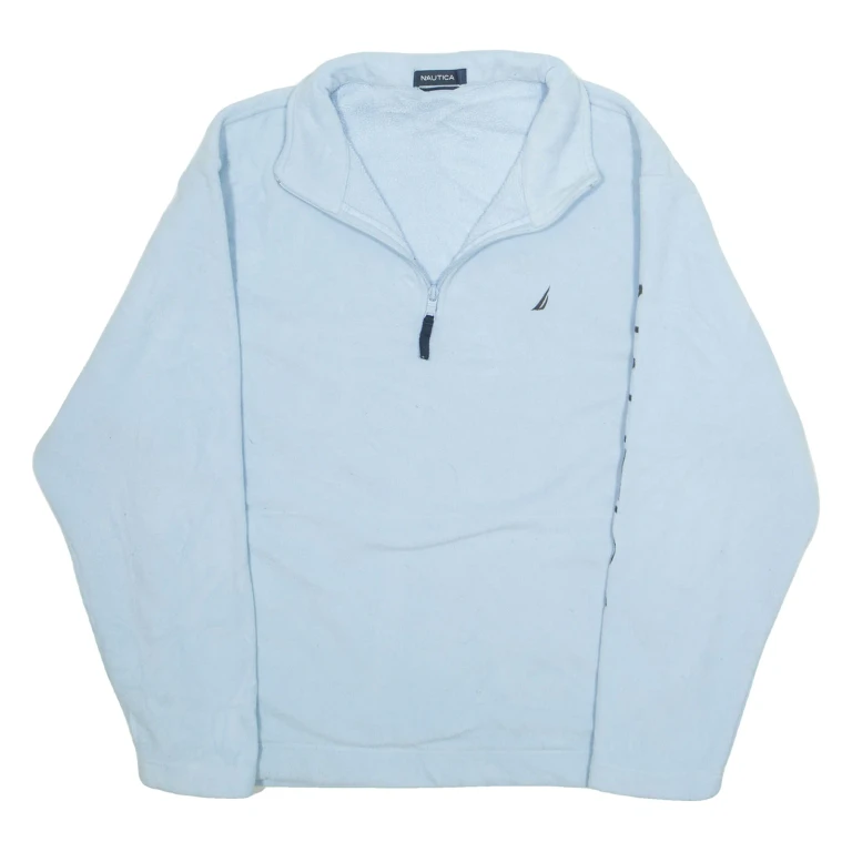 NAUTICA Mens Fleece Jacket Blue L