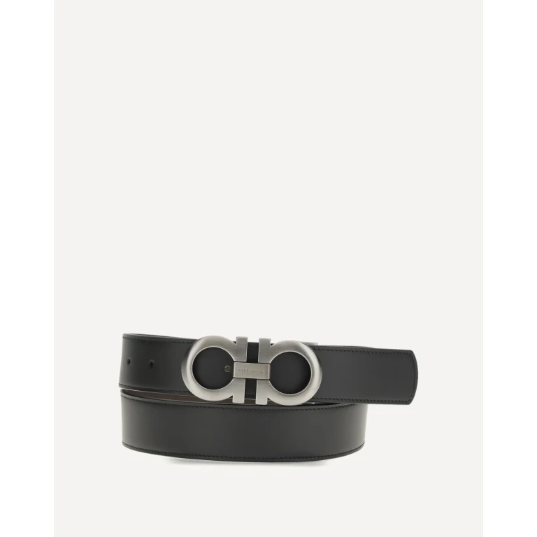 Cintura uomo Ferragamo Double Gancini 115