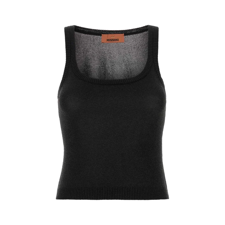 Missoni Black Viscose Tank Top Vi Me Maglieria - Women