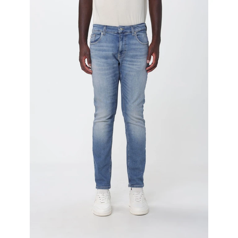 Mid-Rise Skinny Fit Cotton Denim Jeans (DM0DM232661A5)