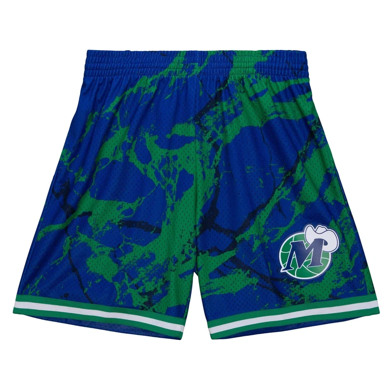 NBA Team Marble Swingman Shorts Dallas Mavericks 1998