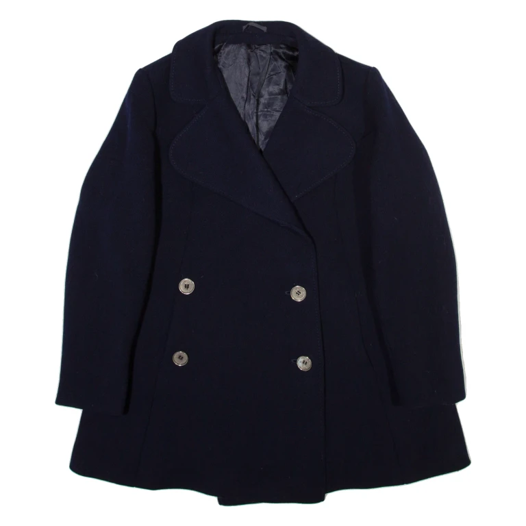 Womens Overcoat Coat Blue M (NN2-111224-5441)