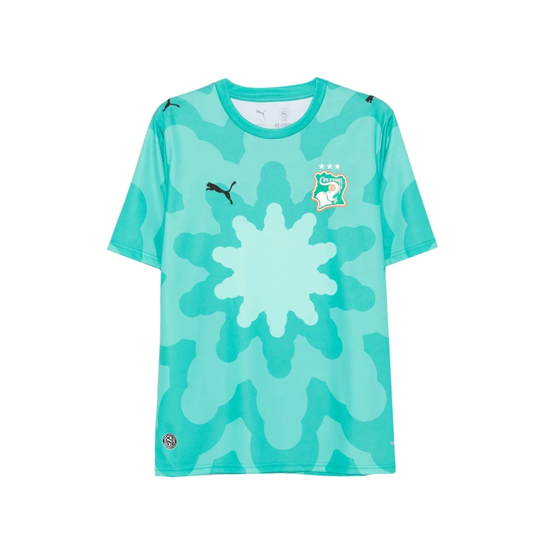X FIF X Salehe Bembury Graphic-print Logo-patch T-shirt