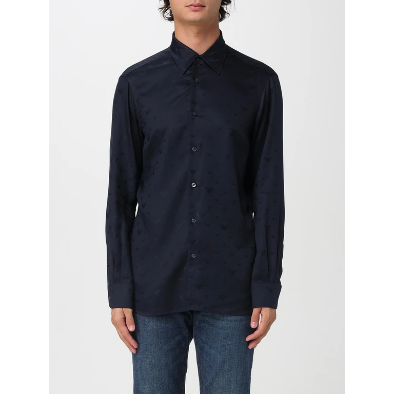EMPORIO ARMANI Shirt Men color Navy (EM001537AF15074FB322)