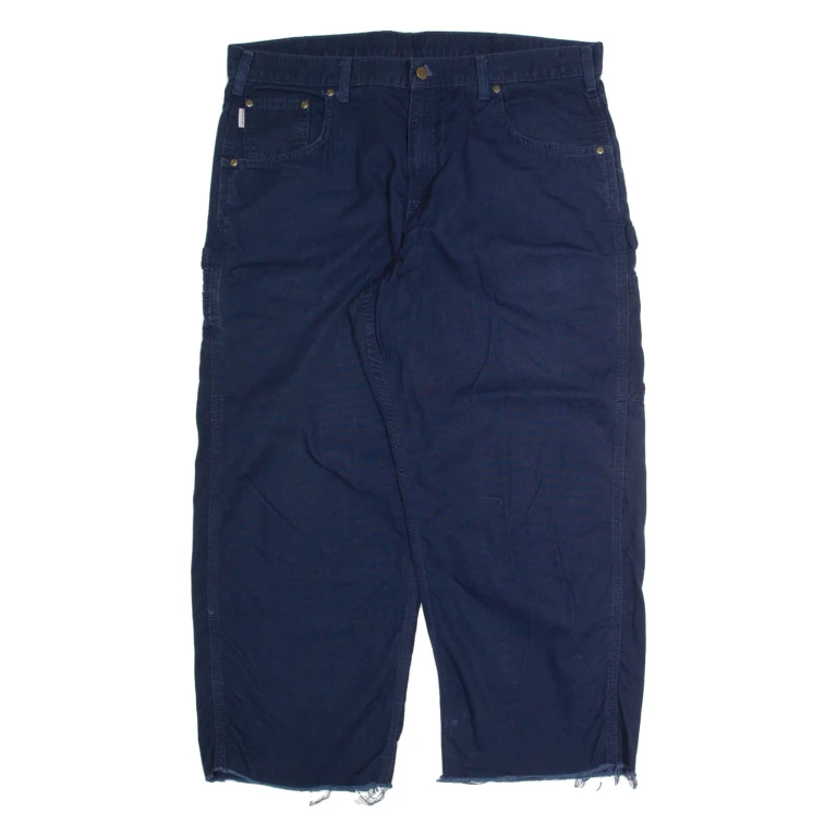 CARHARTT Mens Trousers Blue Regular Straight W40 L26