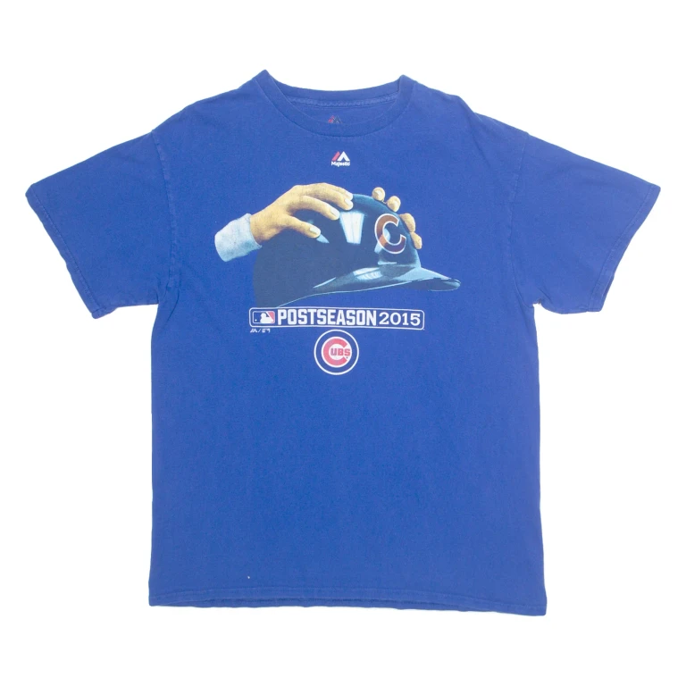 MAJESTIC Colts Mens T-Shirt Blue USA L
