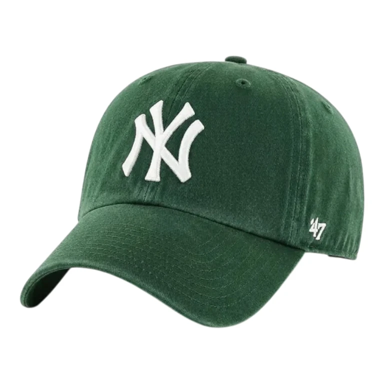 Clean Up New York Yankees Strapback Hat - Dark Green Adjustable Cap