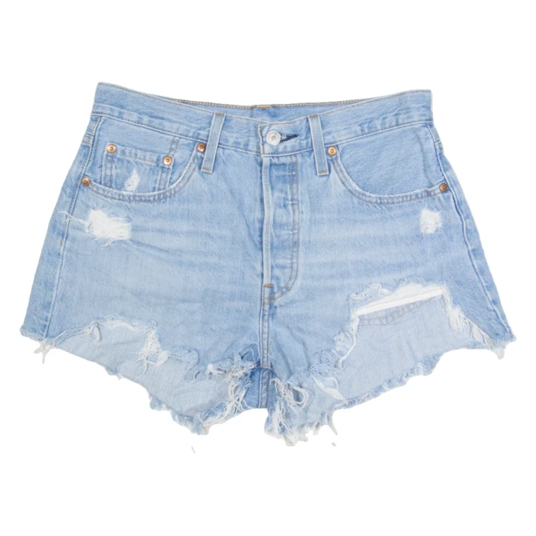 LEVI'S 501 Womens Denim Shorts Blue S W28