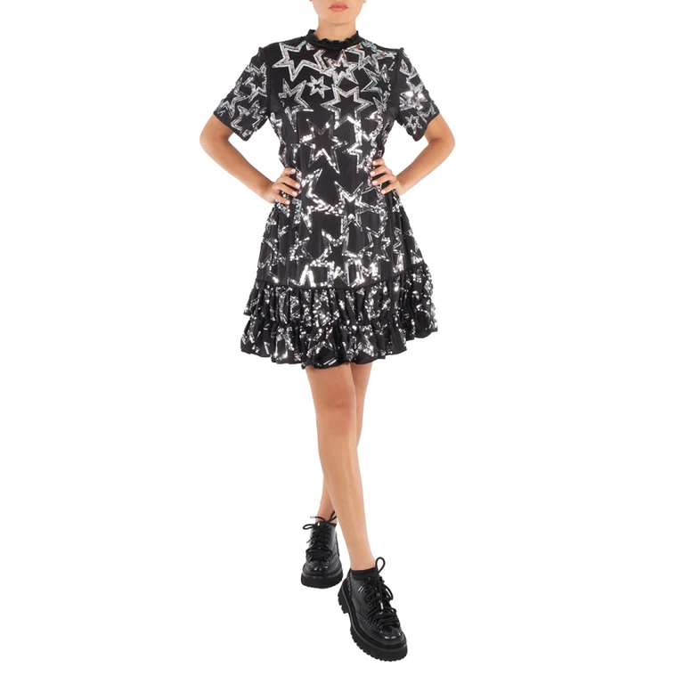 Star Motif Sequin-Embellished Dress, Brand Size 36 (US Size 4)