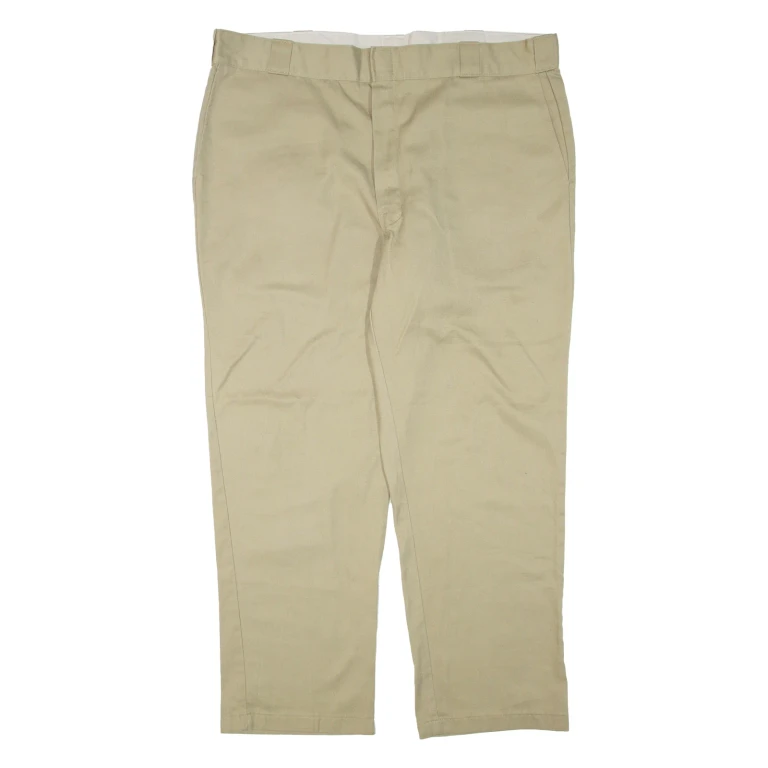DICKIES Mens Trousers Beige Regular Tapered W42 L30