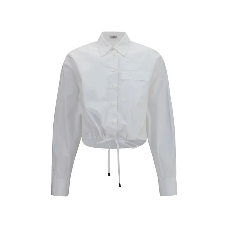 Brunello Cucinelli White Cotton Dress Shirt - Women