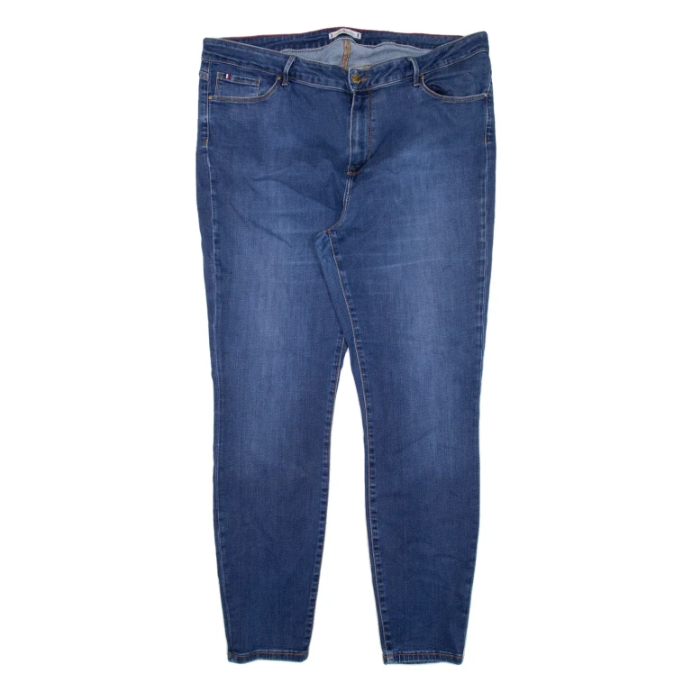 TOMMY HILFIGER Womens Jeans Blue Slim Skinny W38 L28