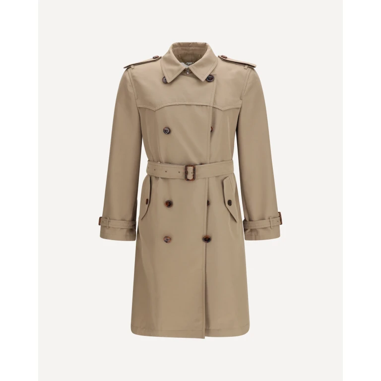 BURBERRY Double-breasted belted Trench Male 48