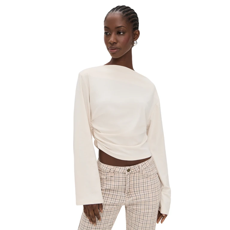 Lioness Tidal Long Sleeve Tee Ivory XXS