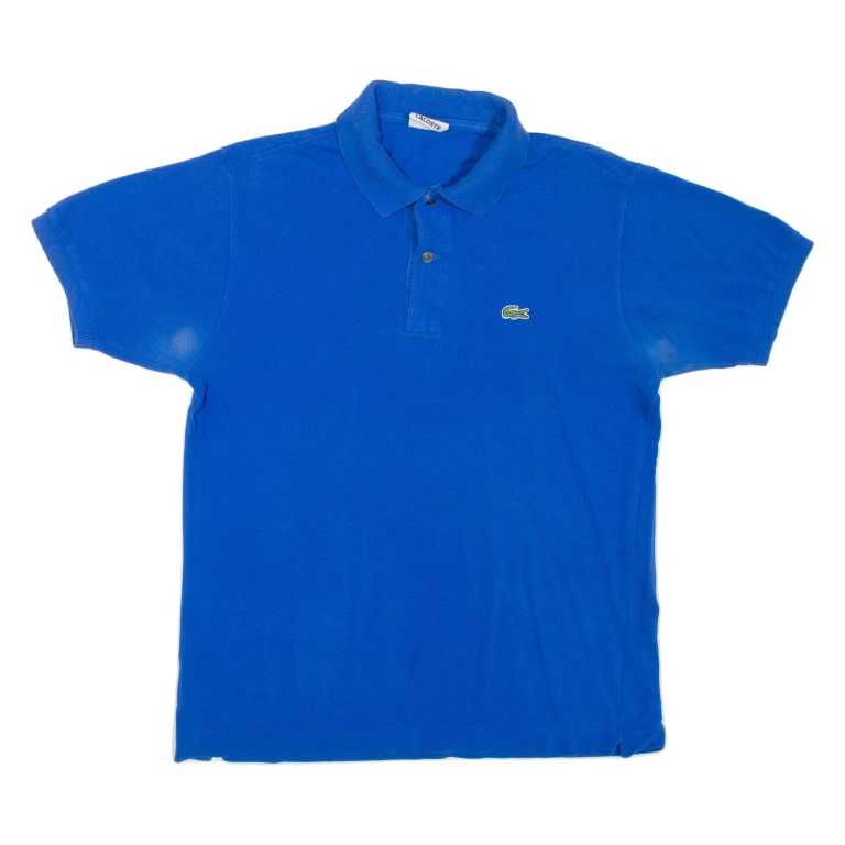 LACOSTE Mens Polo Shirt Blue M