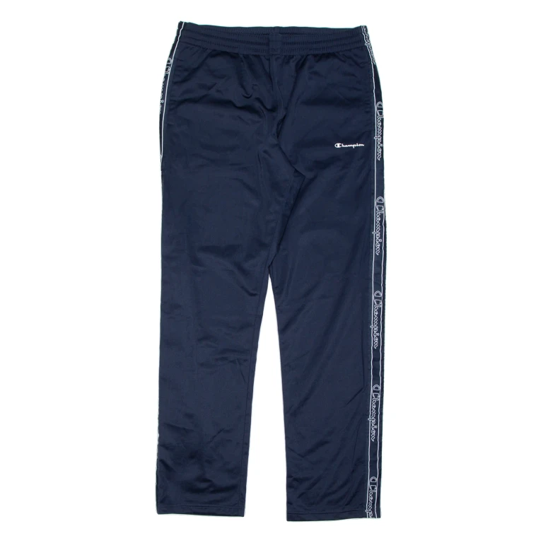 CHAMPION Mens Track Pants Blue Wide-Leg 2XL W36 L33