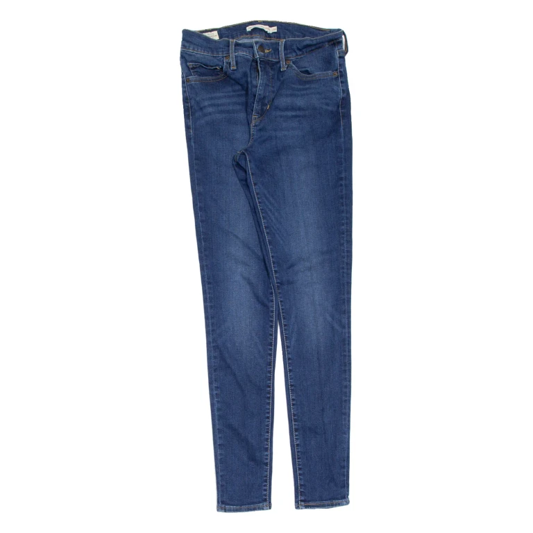 LEVI'S 310 Shaping BIG E Womens Jeans Blue Slim Skinny Stone Wash W28 L30